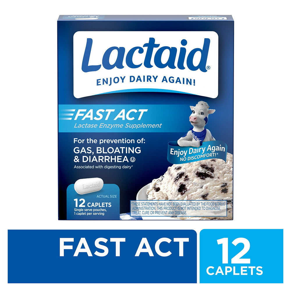 Lactaid Fast Act Caplets - 12 Each